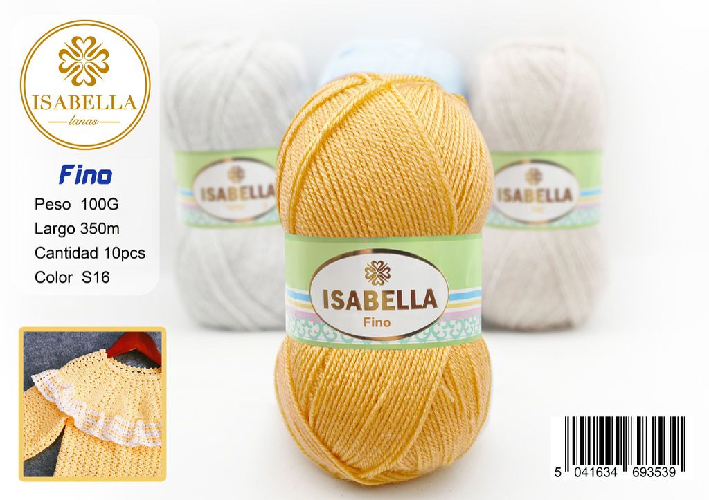 OVILLO HILO ISABELLA FINO 100G