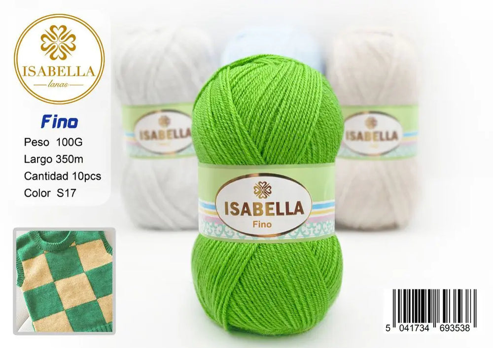 OVILLO HILO ISABELLA FINO 100G ISABELLA 纱线