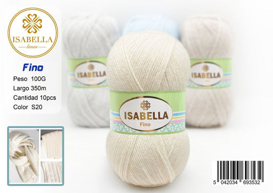 OVILLO HILO ISABELLA FINO 100G