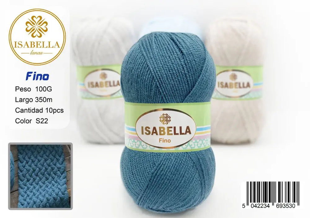 OVILLO HILO ISABELLA FINO 100G ISABELLA 纱线