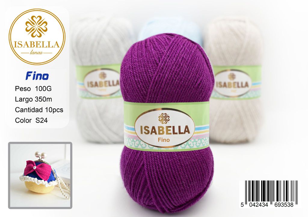 OVILLO HILO ISABELLA FINO 100G