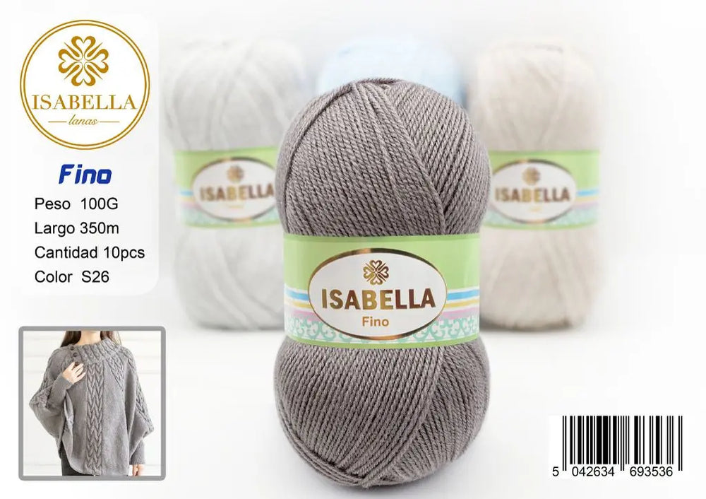 OVILLO HILO ISABELLA FINO 100G ISABELLA 纱线