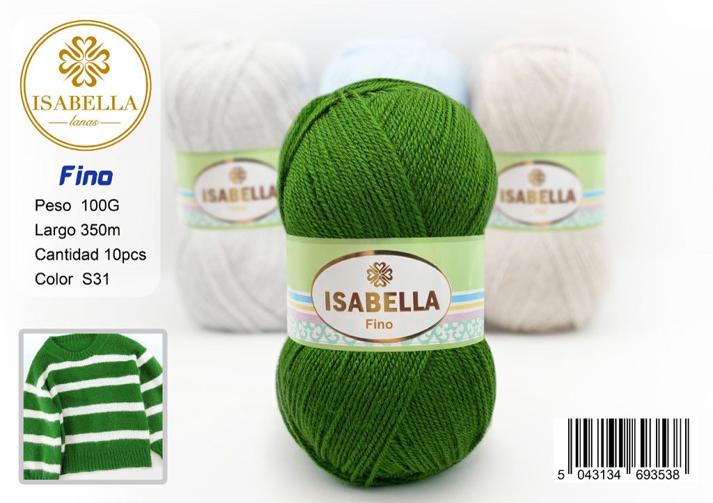 OVILLO HILO ISABELLA FINO 100G