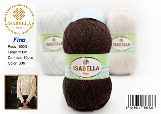 OVILLO HILO ISABELLA FINO 100G