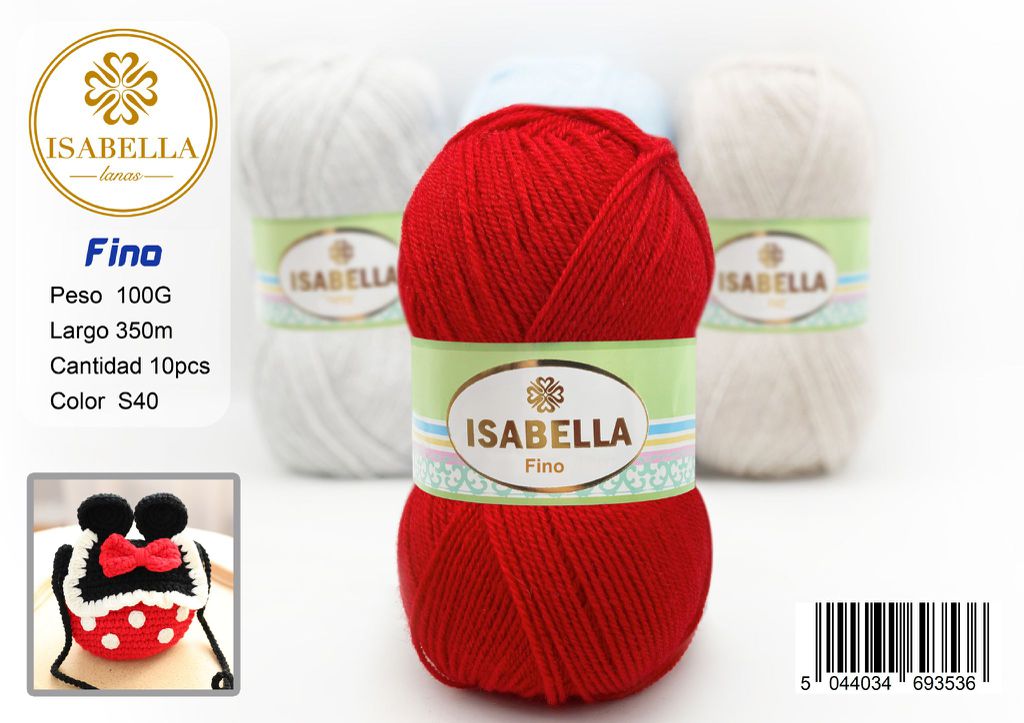 OVILLO HILO ISABELLA FINO 100G