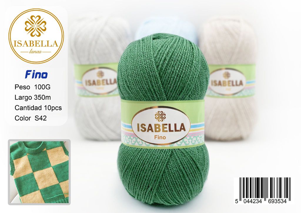 OVILLO HILO ISABELLA FINO 100G