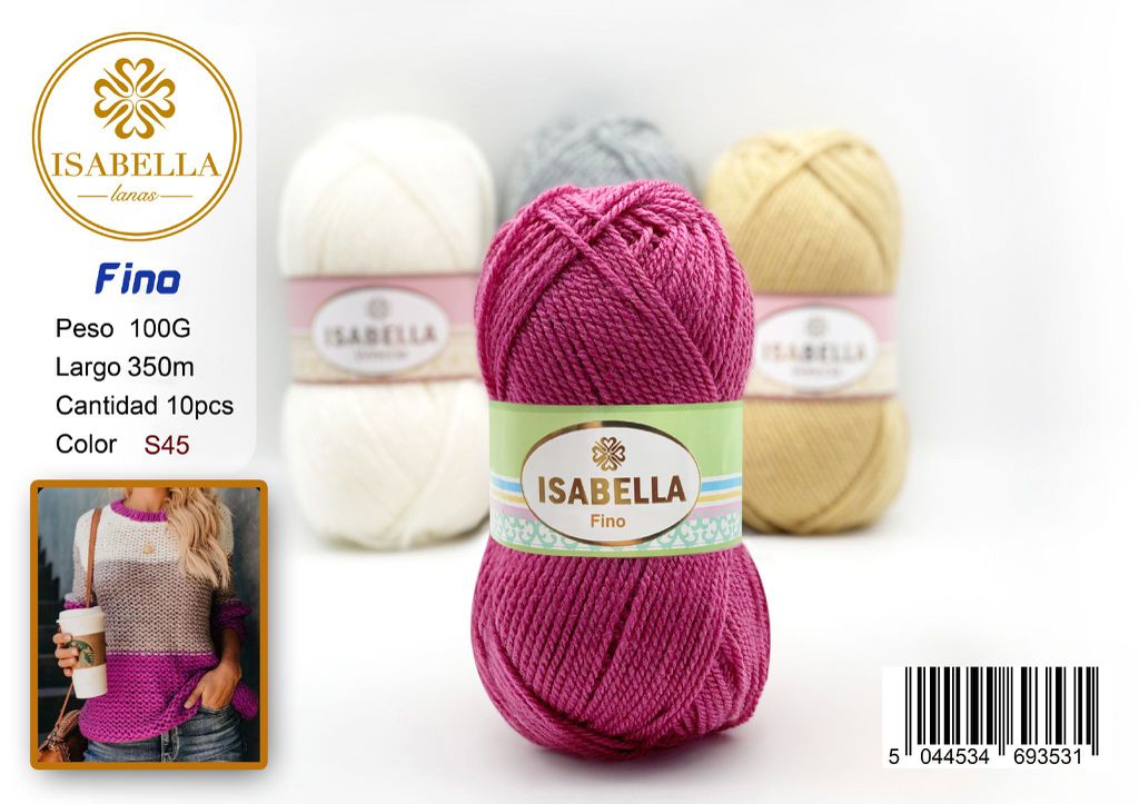 OVILLO HILO ISABELLA FINO 100G