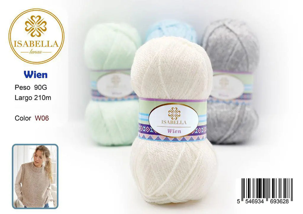 Hilo de Lana Isabella Wien 90g ISABELLA 纱线