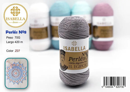 HILO ZEPRLIN PERLE ISABELLA No 8 ISABELLA 纱线