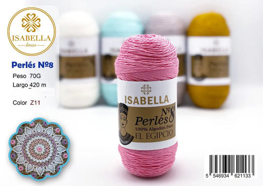 HILO ZEPRLIN PERLE ISABELLA No 8 ISABELLA 纱线