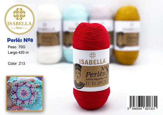 HILO ZEPRLIN PERLE ISABELLA No 8 ISABELLA 纱线