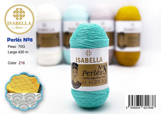 HILO ZEPRLIN PERLE ISABELLA No 8 ISABELLA 纱线