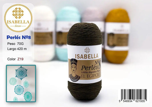 HILO ZEPRLIN PERLE ISABELLA No 8 ISABELLA 纱线