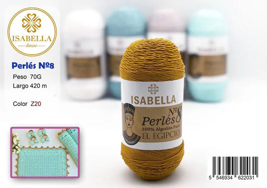 HILO ZEPRLIN PERLE ISABELLA No 8 ISABELLA 纱线