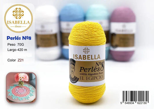 HILO ZEPRLIN PERLE ISABELLA No 8 ISABELLA 纱线