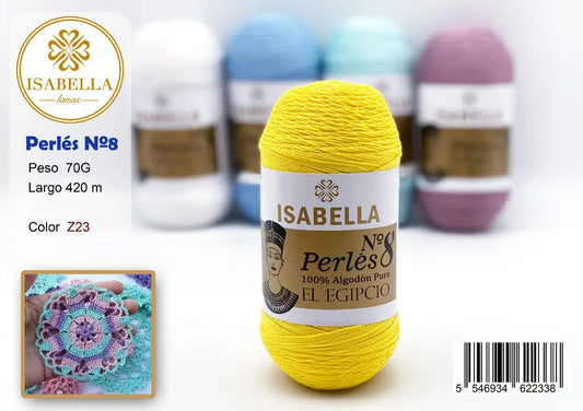 HILO ZEPRLIN PERLE ISABELLA No 8 ISABELLA 纱线