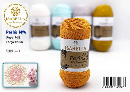 HILO ZEPRLIN PERLE ISABELLA No 8 ISABELLA 纱线