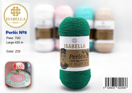 HILO ZEPRLIN PERLE ISABELLA No 8 ISABELLA 纱线