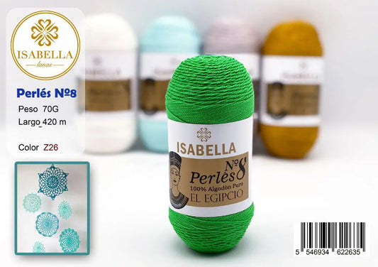 HILO ZEPRLIN PERLE ISABELLA No 8 ISABELLA 纱线