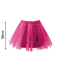 TUTU ESTRELLAS 30CM FUCSIA