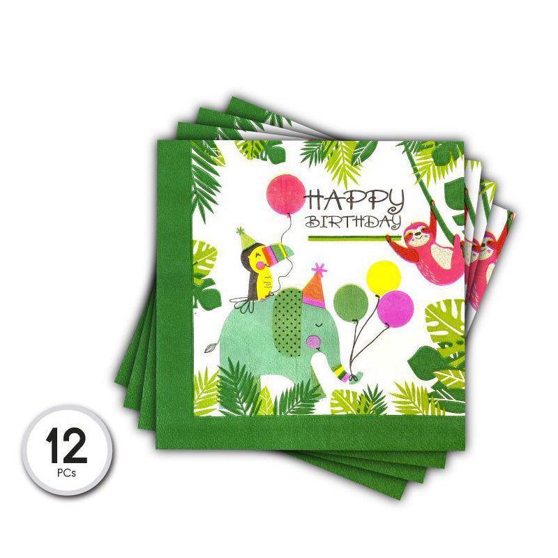 SERVILLETAS DE PAPEL WILD 12PCS