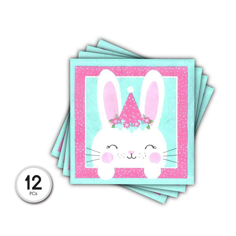 SERVILLETAS DE PAPEL RABBIT 12PCS