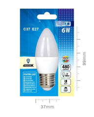 LED VELA C37 6W E27