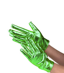 GUANTES CORTO METALIZADO VERDE