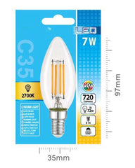 LED FILAMENTO VELA C35 7W E14