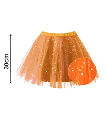 TUTU ESTRELLAS 30CM NARANJA