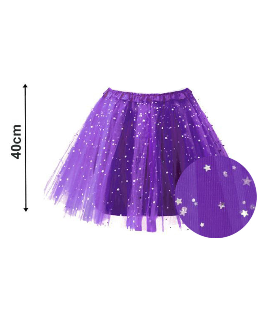 TUTU ESTRELLAS 40CM LILA