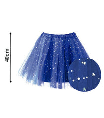 TUTU ESTRELLAS 40CM AZUL