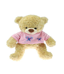 PELUCHE OSO CON CAMISETA ROSA 40CM