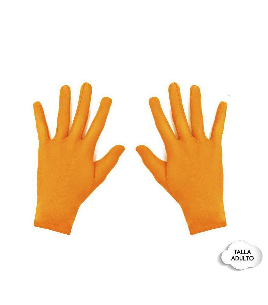 GUANTES CORTO ADULTOS NARANJA