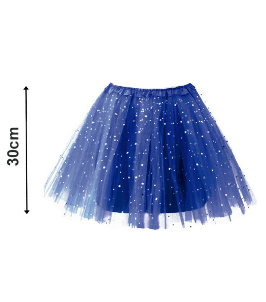 TUTU ESTRELLAS 30CM AZUL