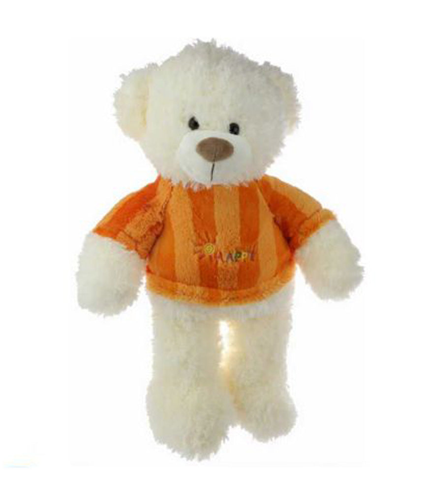 PELUCHE OSITO CON CAMISETA NARANJA 75CM