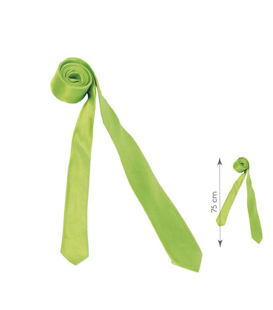 CORBATA FINA 75CM VERDE