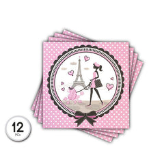 SERVILLETAS DE PAPEL PARIS GIRL 12PCS