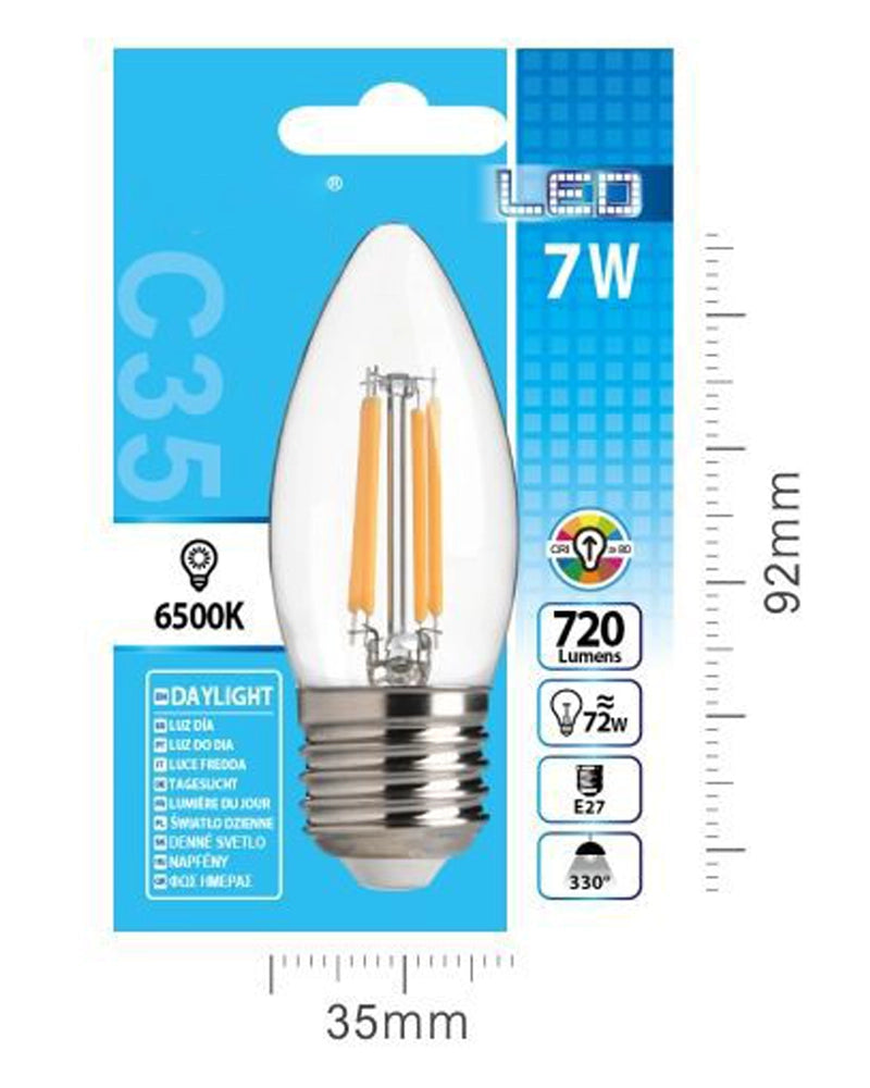 LED FILAMENTO VELA C35 7W E27