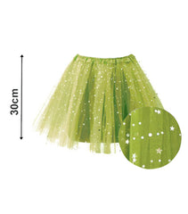 TUTU ESTRELLAS 30CM VERDE