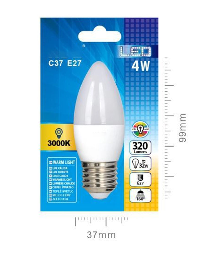 LED VELA C37 4W E27