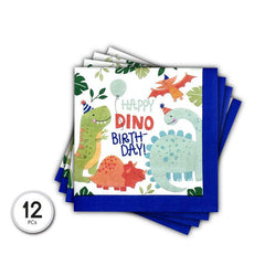 SERVILLETAS DE PAPEL DINOSAURIO 12PCS