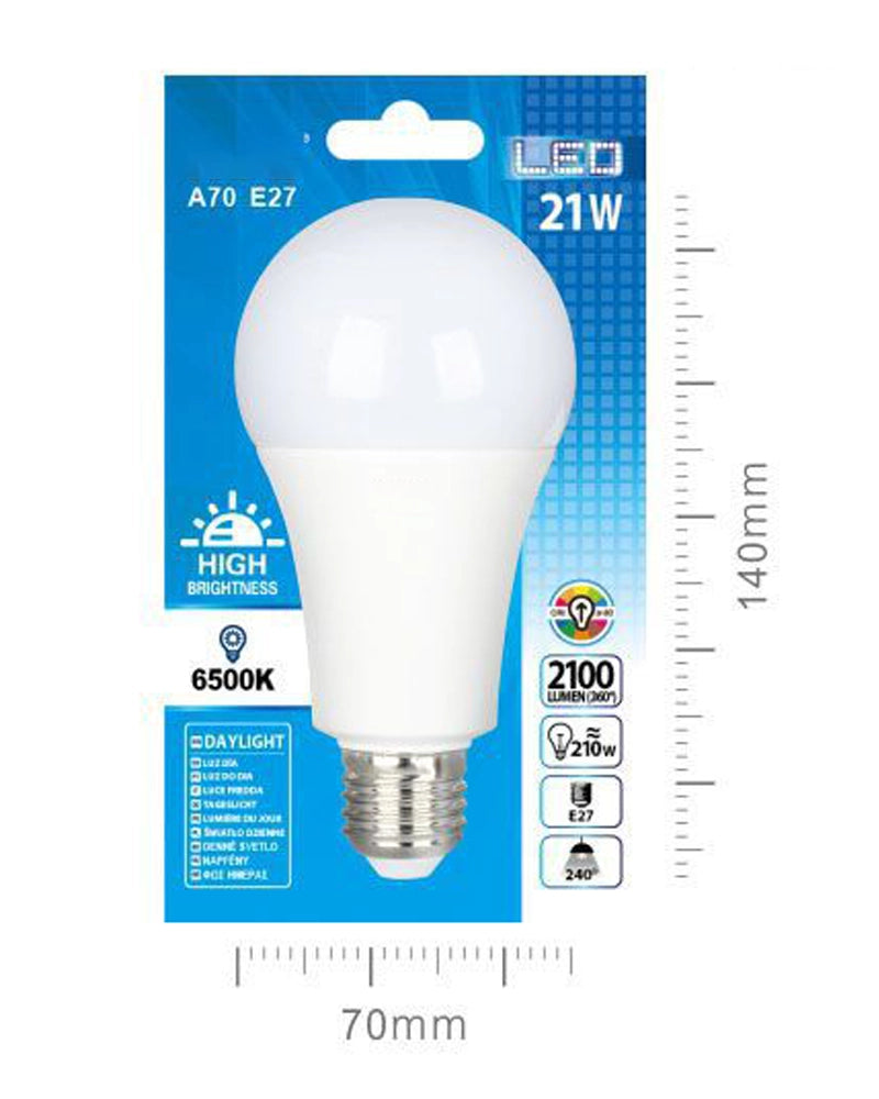 LED ESTANDRA A70 21W E27 LUZ FRIA