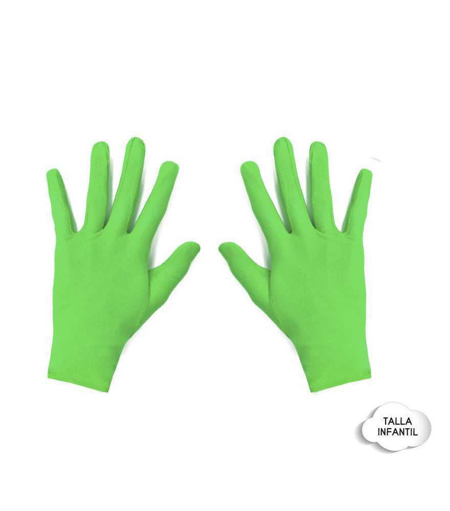 GUANTES CORTO INFANTIL VERDE