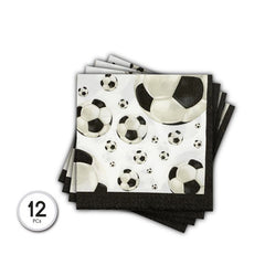 SERVILLETAS DE PAPEL BALON FUTBOL 12PCS