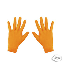 GUANTES CORTO INFANTIL NARANJA