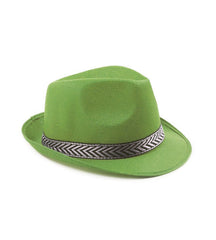 SOMBRERO PEDORA VERDE FLUOR ADULTOS