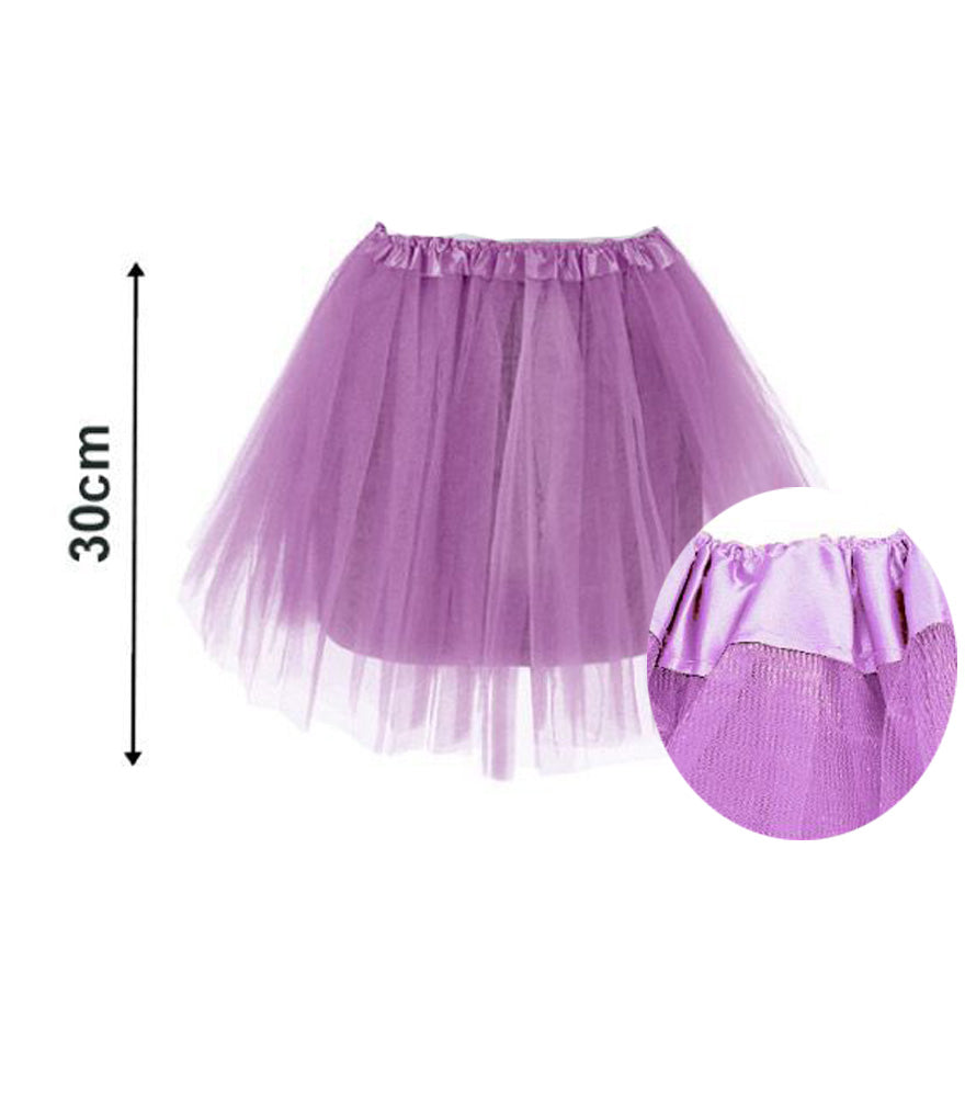 TUTU INFANTIL 30CM LILA