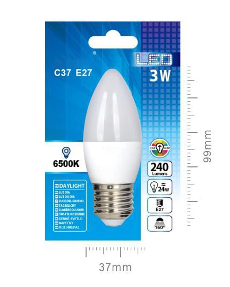 LED VELA C37 3W E27