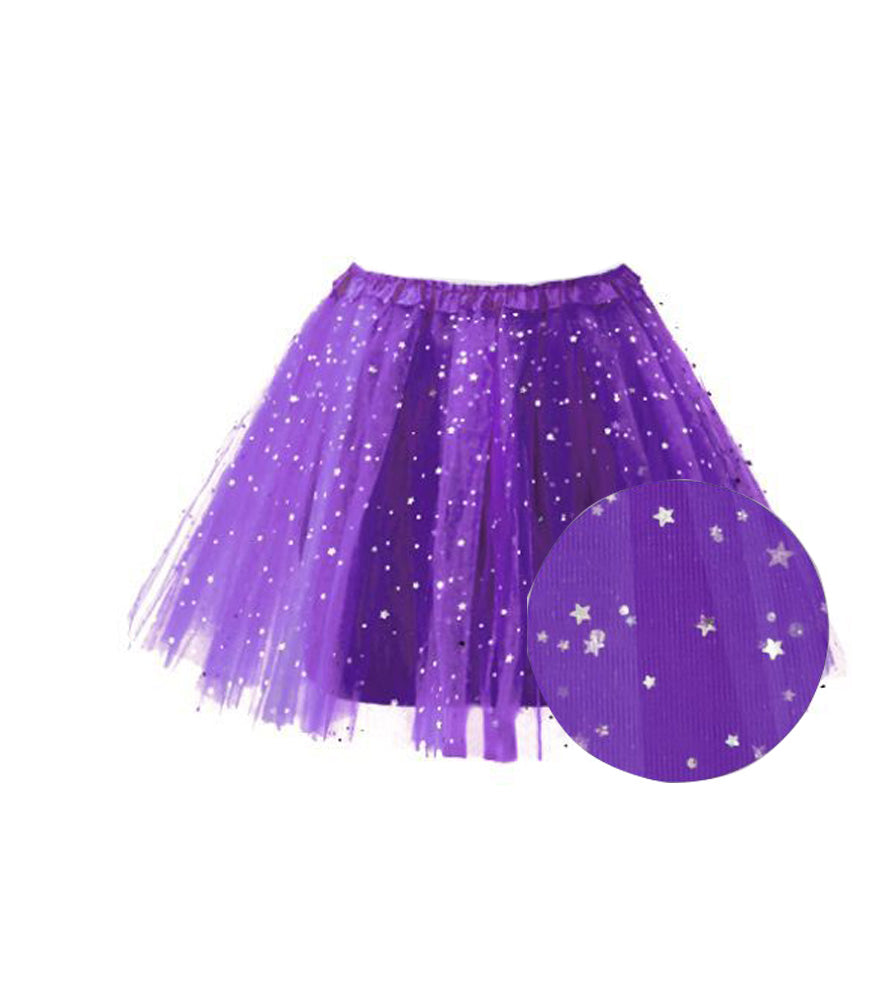 TUTU ESTRELLAS 30CM LILA